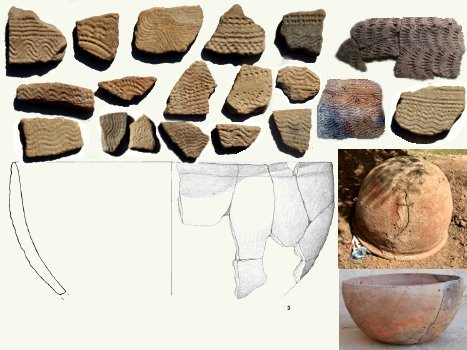 Sherds of Nubian pottery