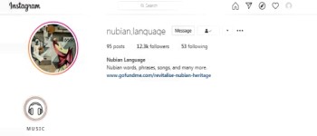 Nubian Language site on Instagram