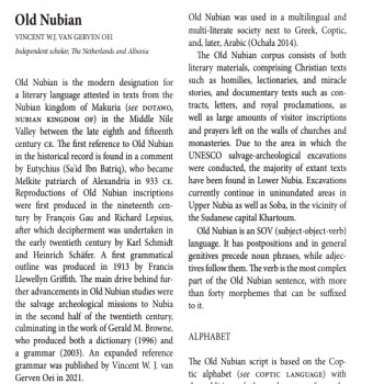 Old Nubian