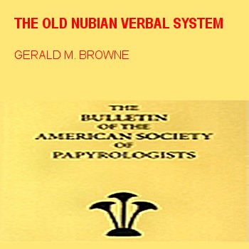 The Old Nubian Verbal System