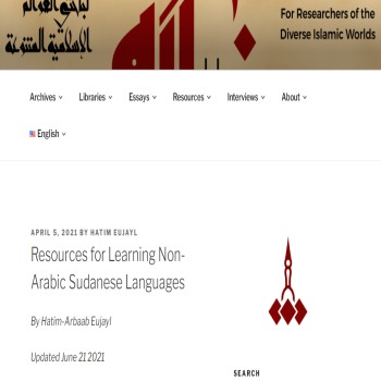 Resources for Sudanese Languages